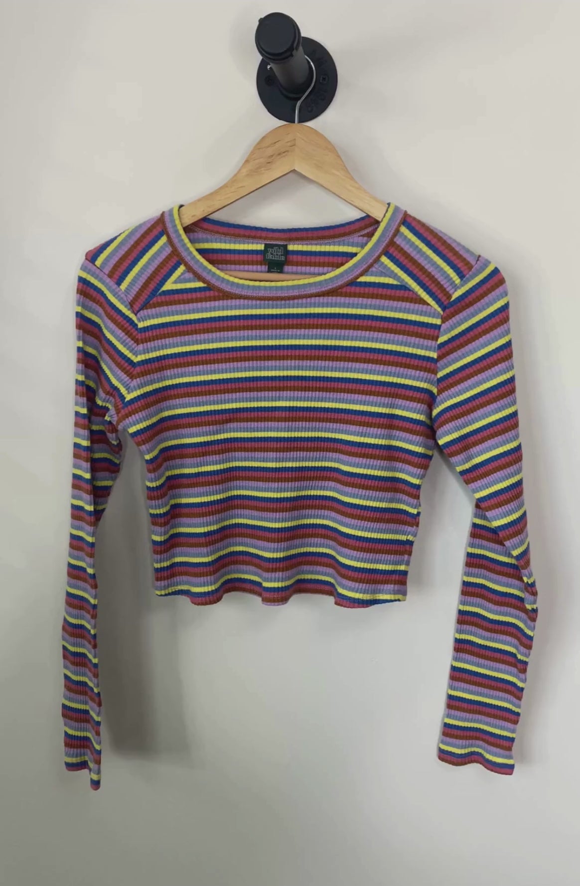 Wild Fable Cropped Striped Top