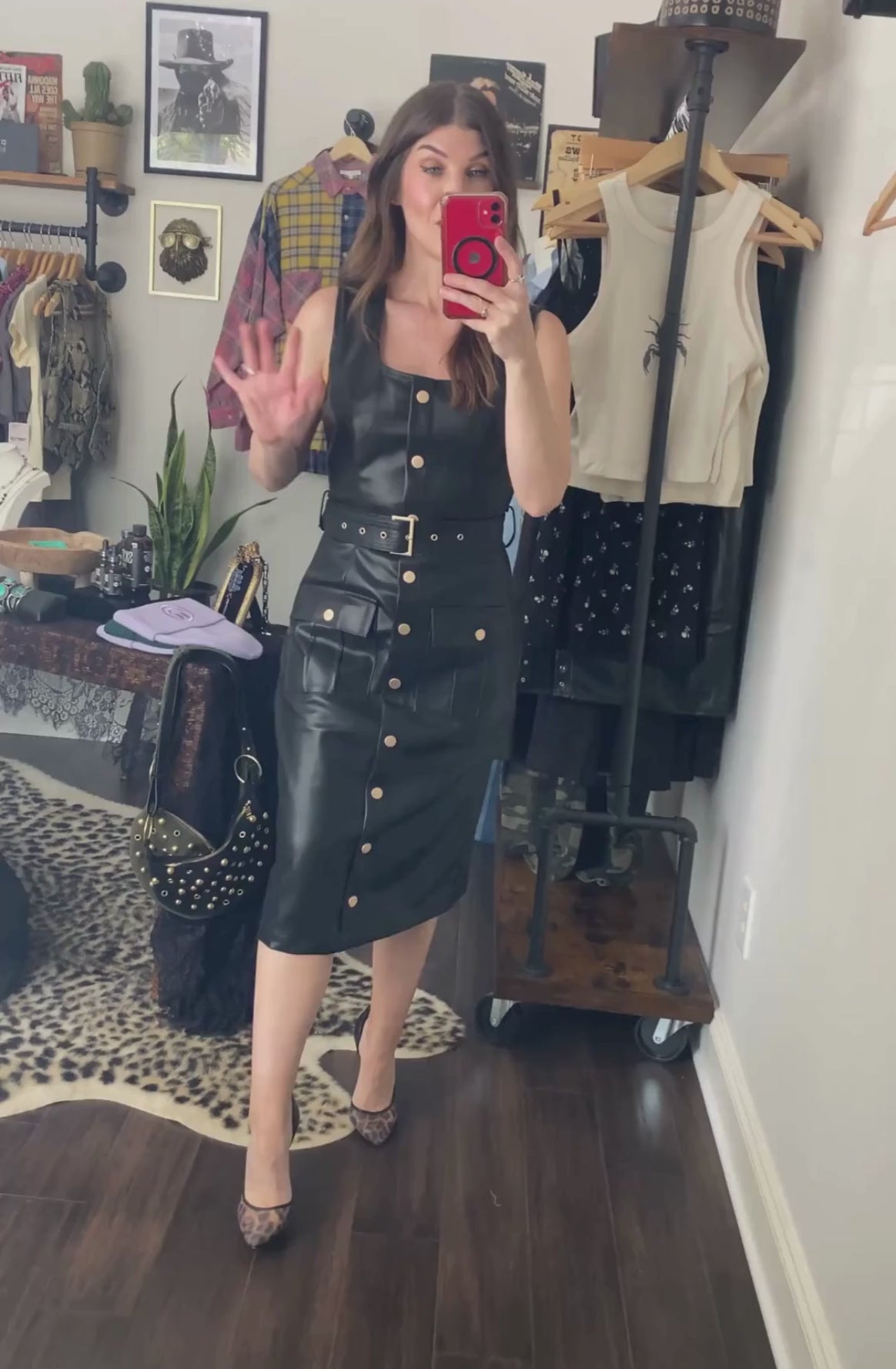 Vegan Leather Dress